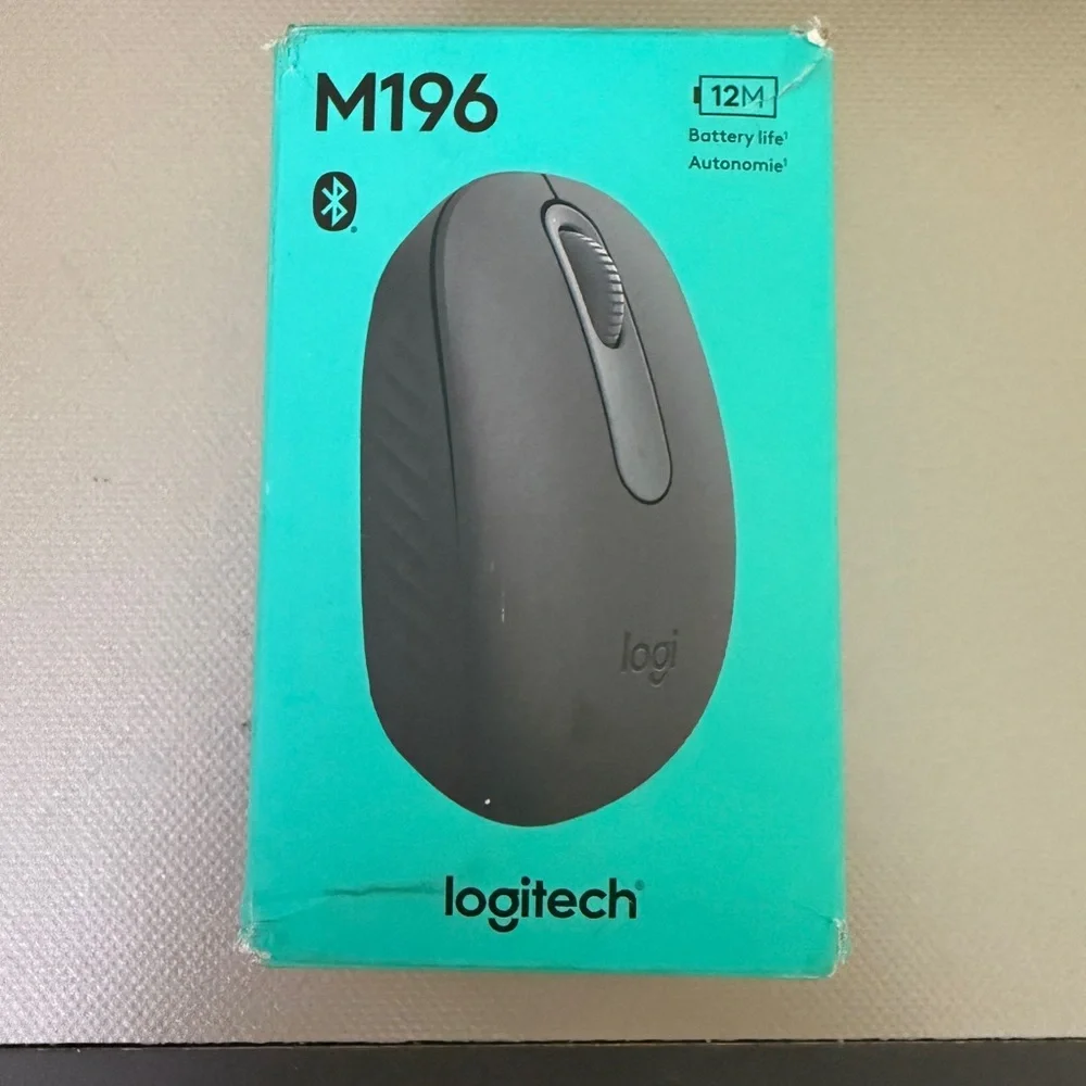 Logitech M196 Bluetooth Wireless Mouse - Gray